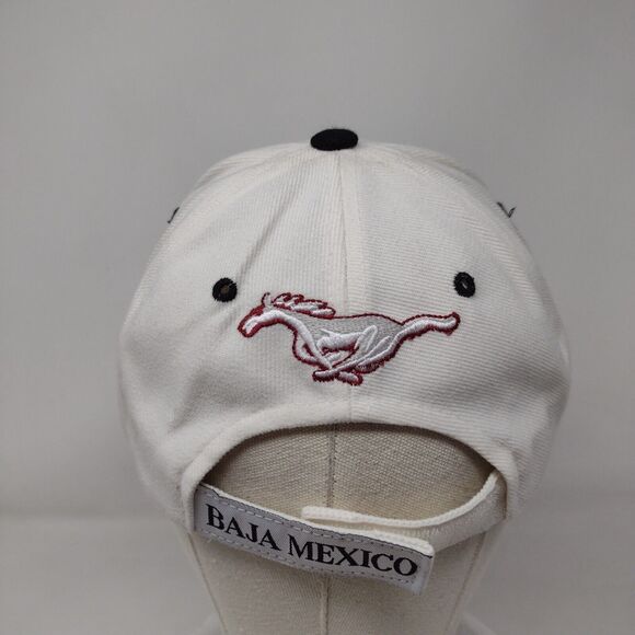 Los Algodones Baja Mexico Strapback Hat White OSFA Adjustable Embroidered Sam's - Picture 5 of 8